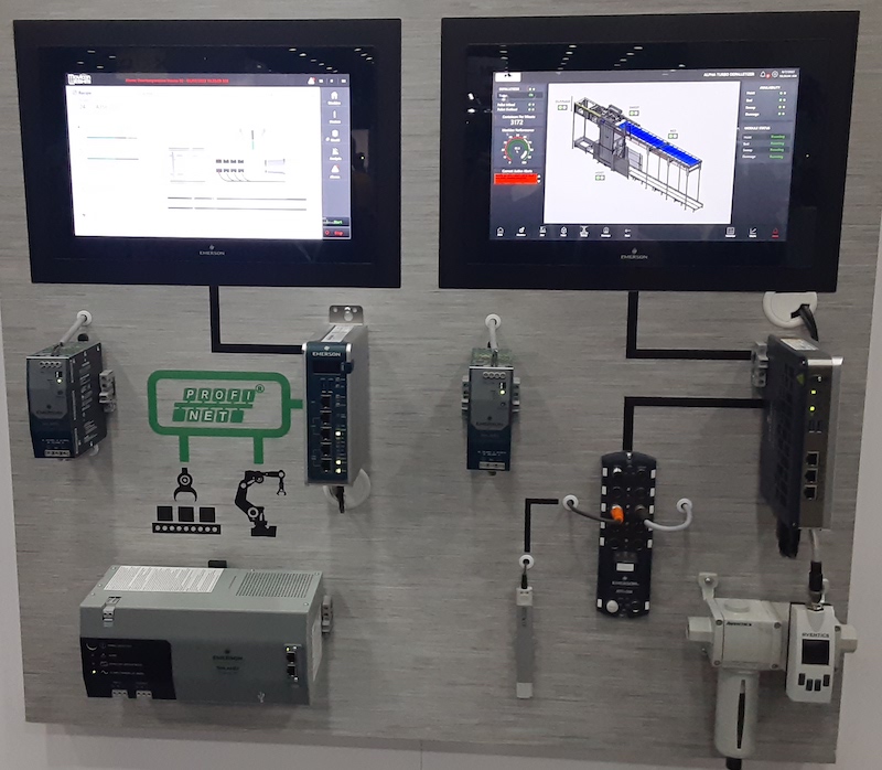 Emerson system with HMIs at Automate 2022 Conference