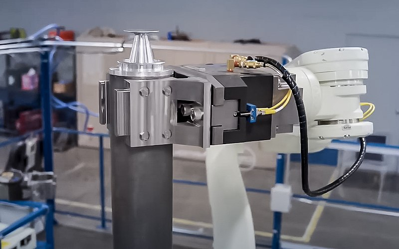 Emerson notes its remote I/O is perfect for robotic applications, including this warhead containerization system at a pilot chemical weapon destruction site. 