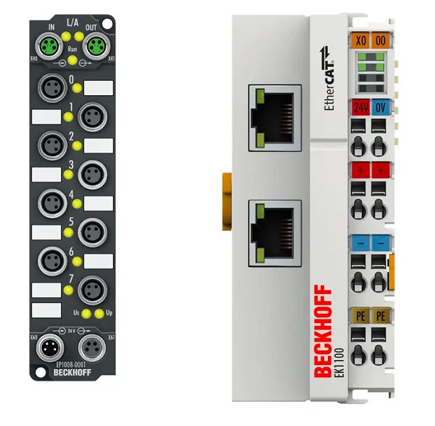 Beckhoff I/O devices with two EtherCAT ports
