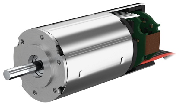 Inside view of the compact motion controller