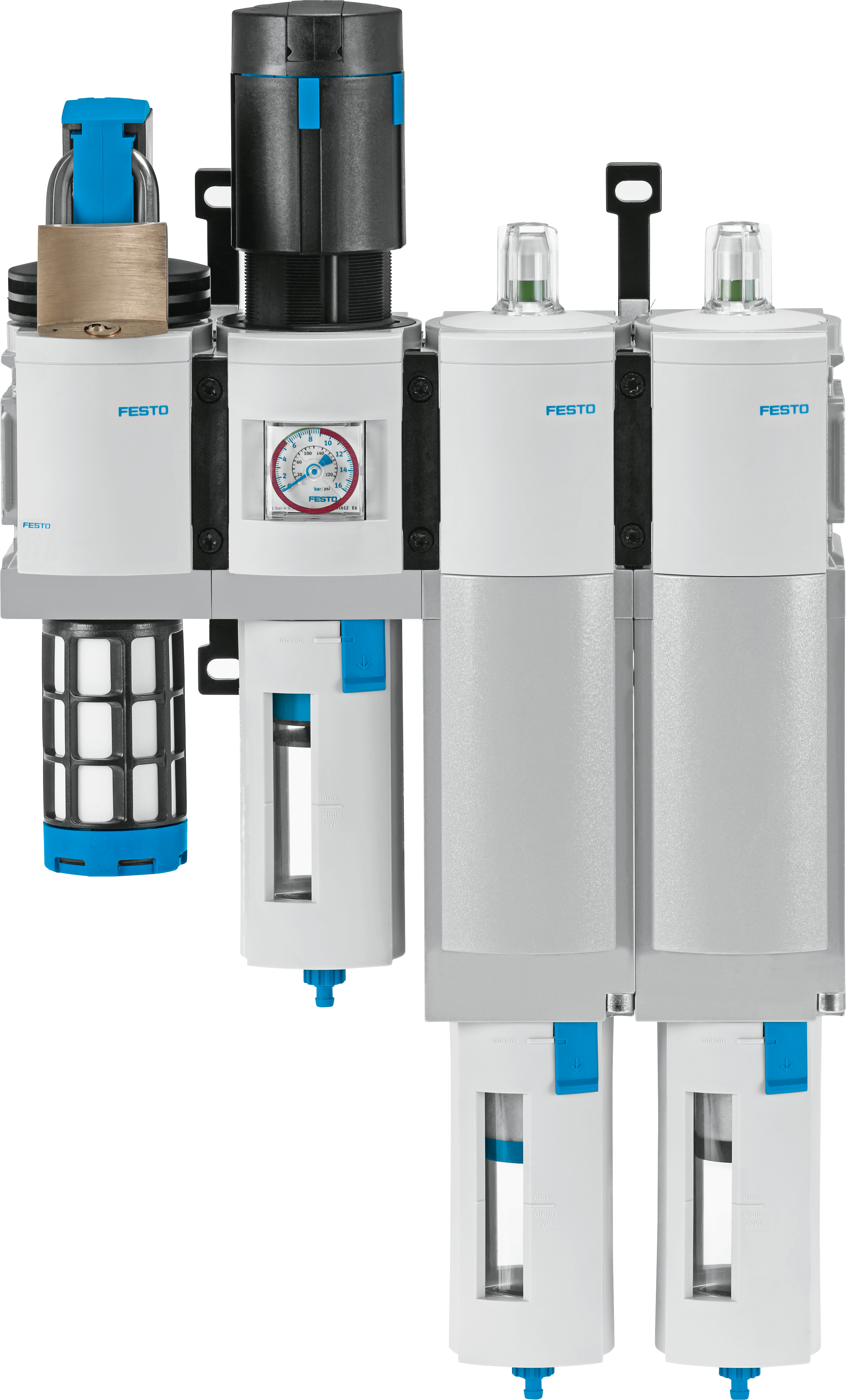 The air preparation units are specifically designed to meet the requirements of the food and beverage industry