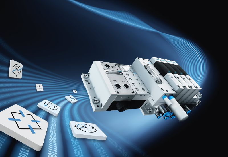 The Festo Motion Terminal VTEM 1 digitizes pneumatics for robotics and automation