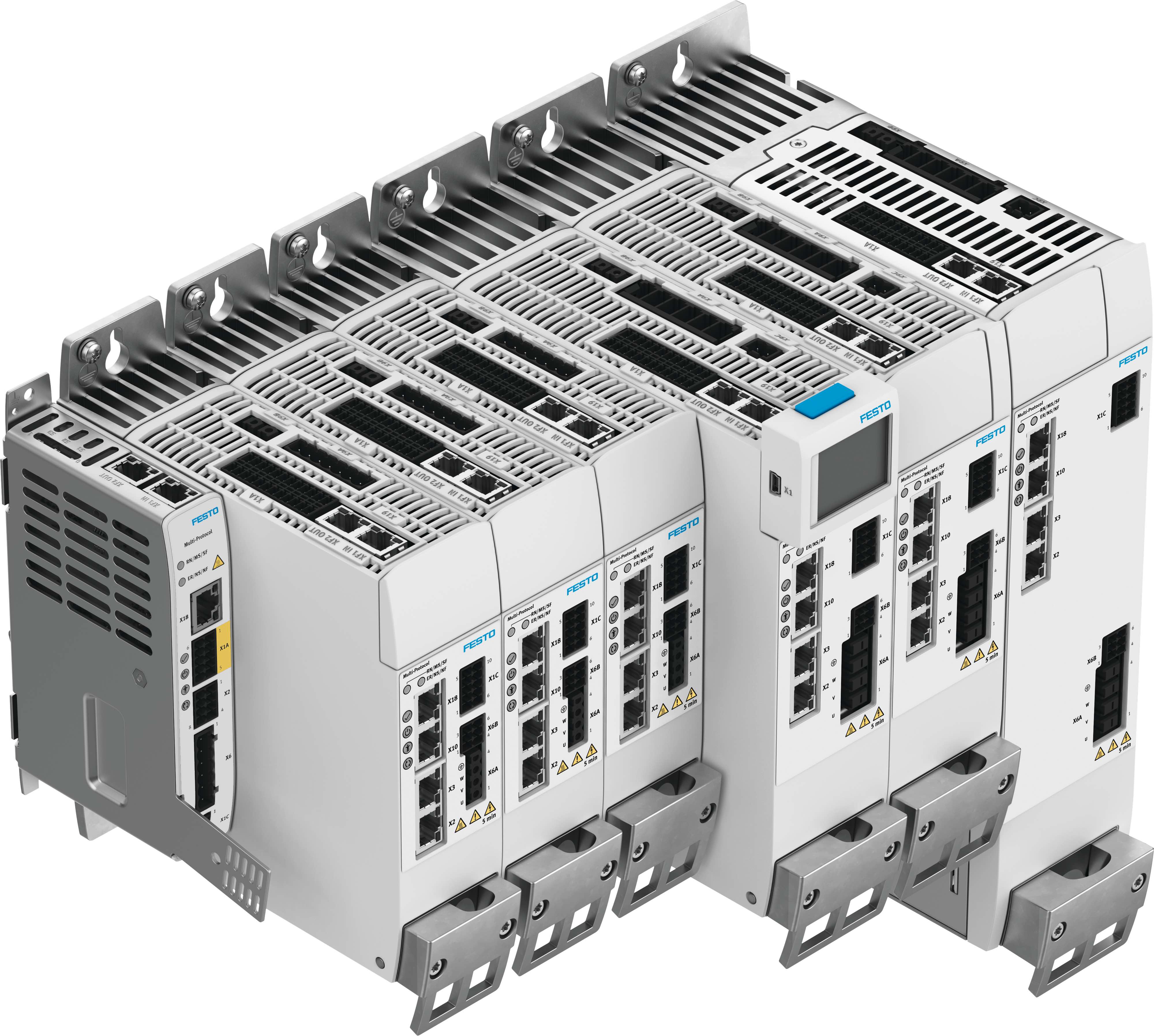 Festo says its drives speak fluent EtherNet/IP, EtherCAT, PROFINET, and Modbus TCP. 