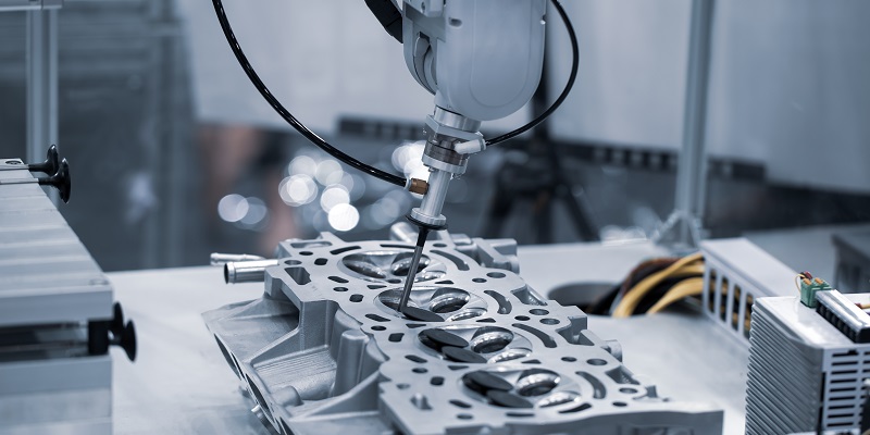 Robot assembling valves