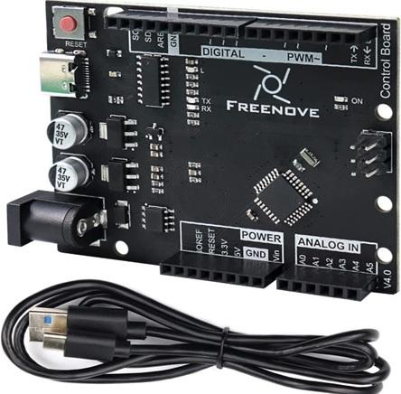The Freenove Project Kit control board is Arduino Uno compatible
