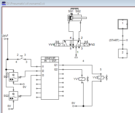 Adding the second GRAFCET step