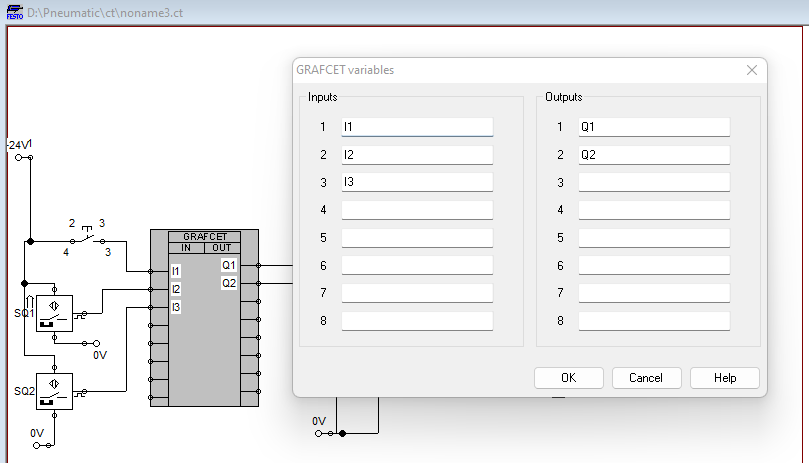 Labeling the GRAFECT I/O