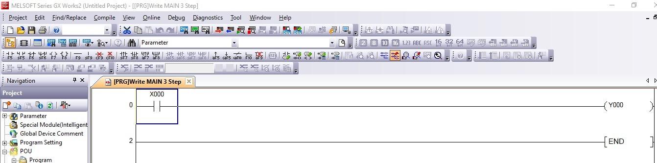 Ladder logic in GX Works2