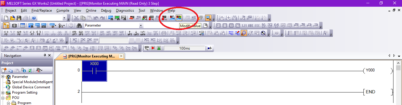 Modifying the value of a simulator input
