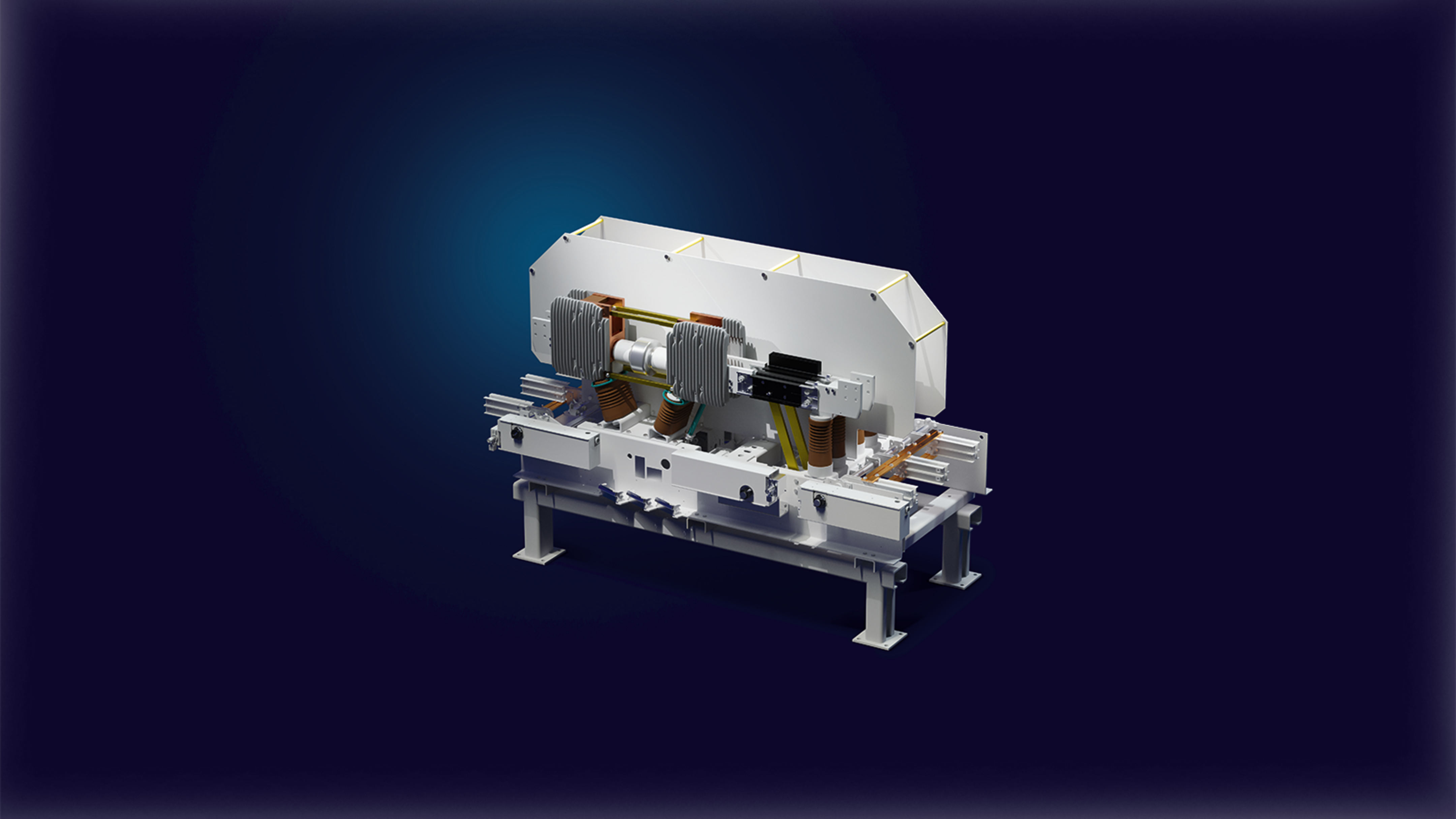 Compact circuit breaker for power-generating plants