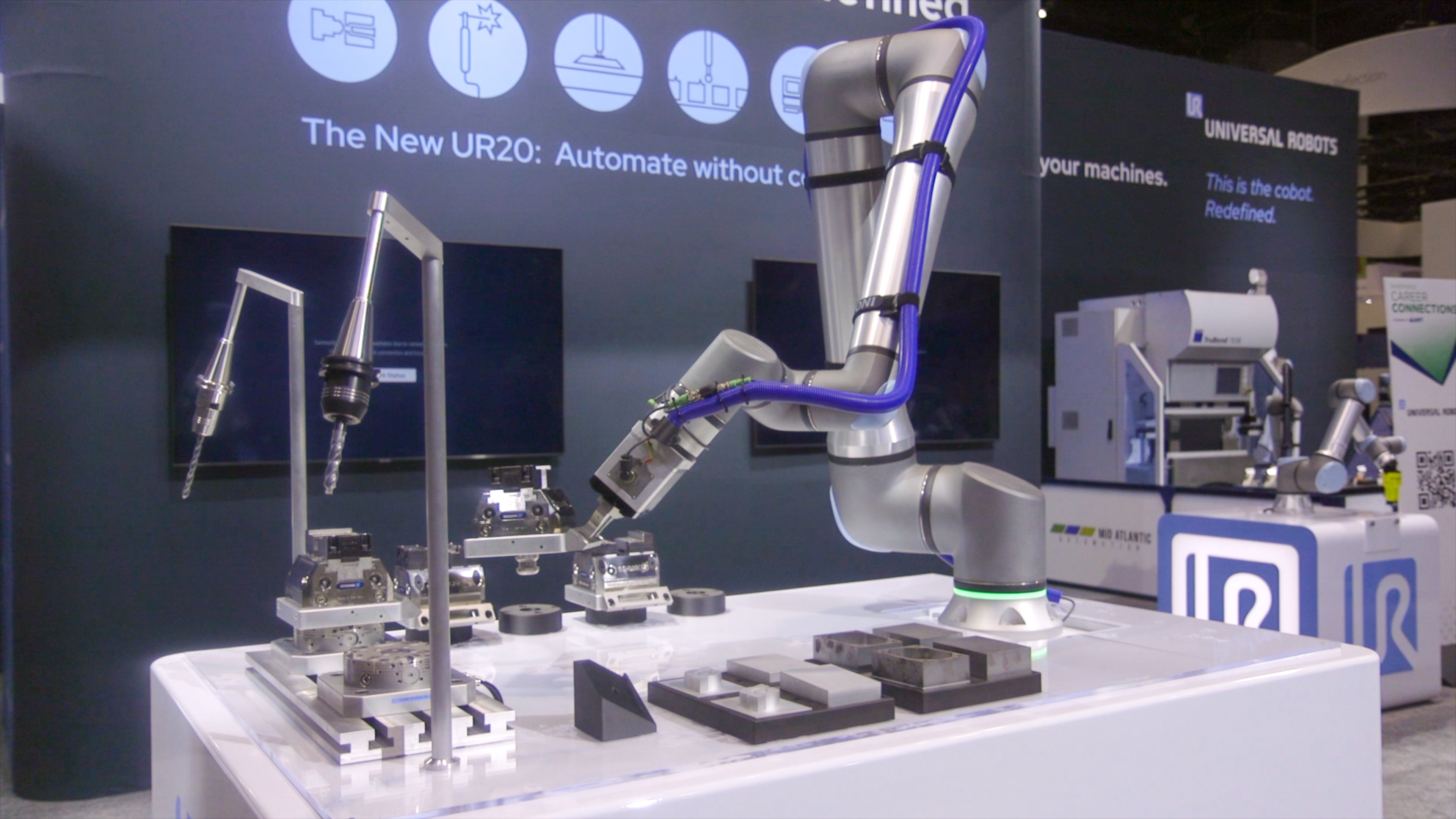 Universal Robots UR20 collaborative robot, UR20 cobot at IMTS