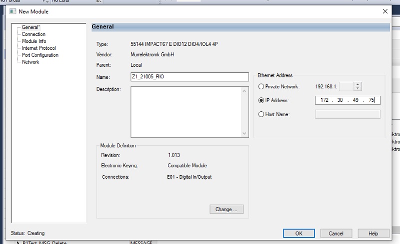 Setting up IO-Link