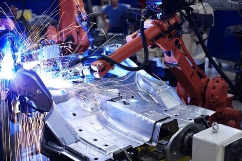 Industrial welding robots