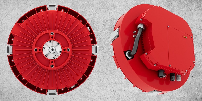 Front and side view of the new motor from Infinitum