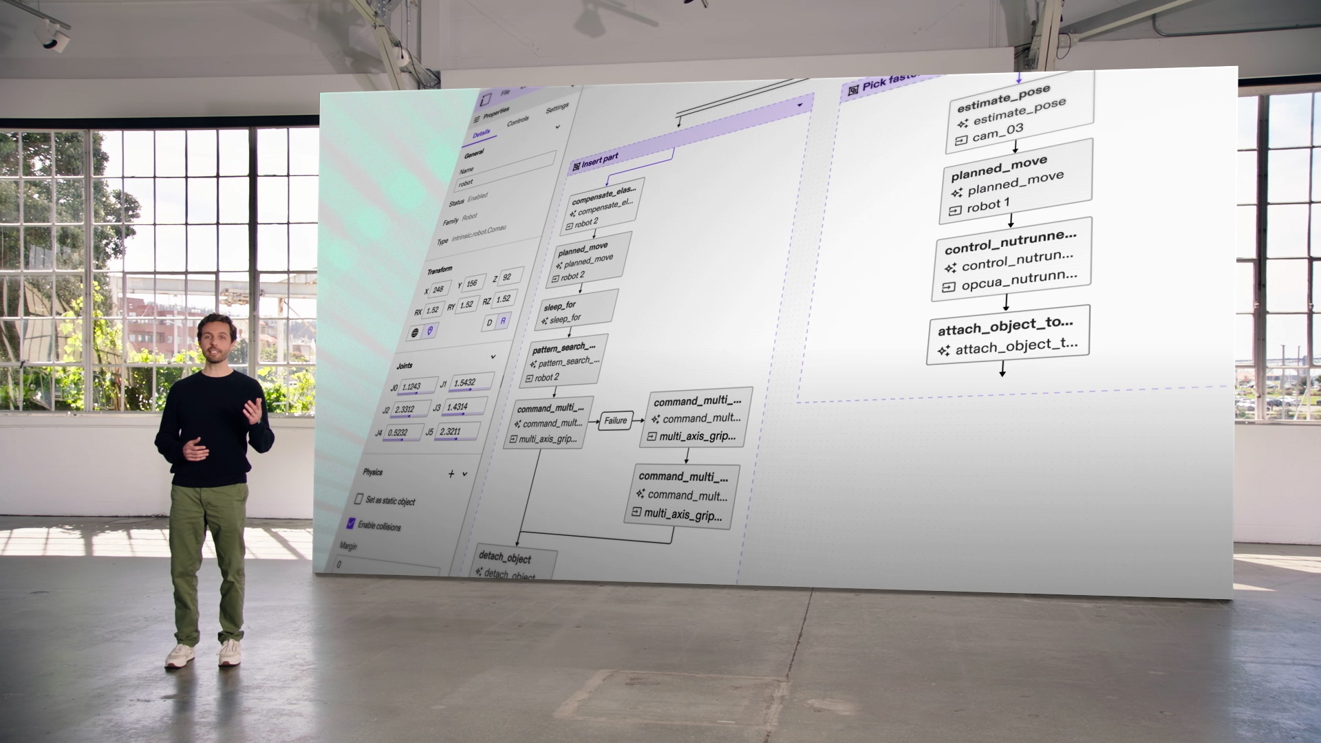 Jake McCarter, Head of Product, presenting Intrinsic’s Flowstate