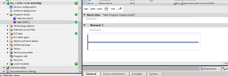 access ladder networks from project tree on left sidebar