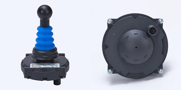 Joystick control with electrical quick connector