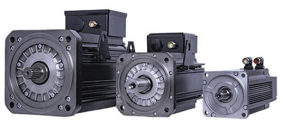 Three frame sizes for the DL4 servo motor