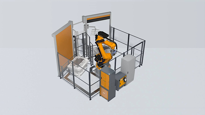 KUKA robot cell