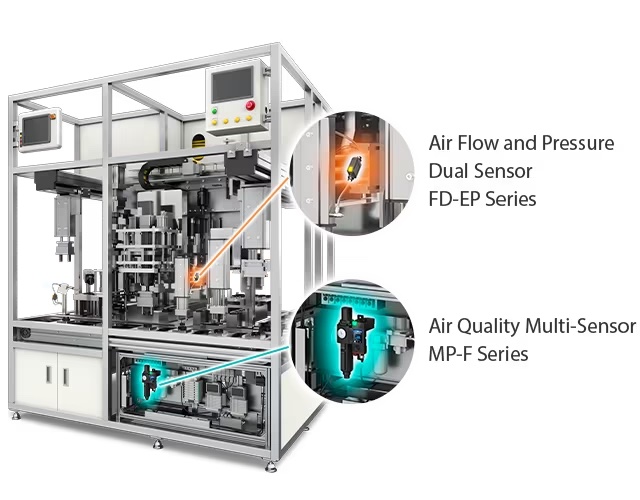 Keyence's new sensors are designed to be installed where they are needed most to monitor and control pneumatically controlled operating equipment.