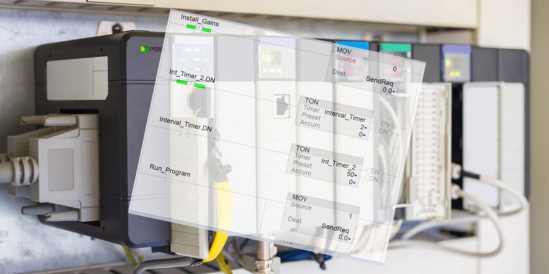 Ladder logic and a PLC