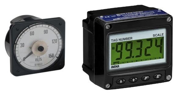 Analog and digital display examples