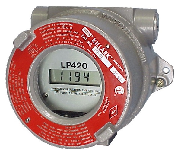 Loop-powered display in a robust housing