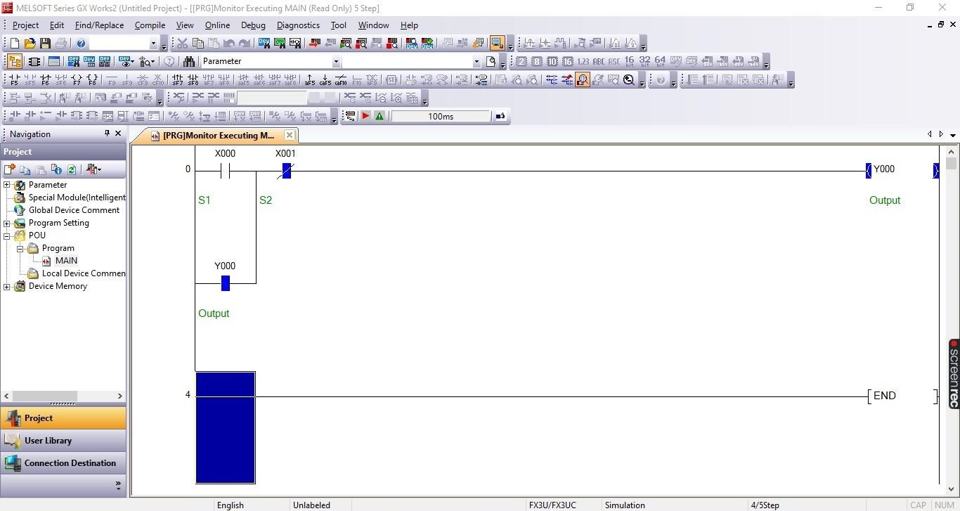 Mitsubishi PLC Ladder Logic