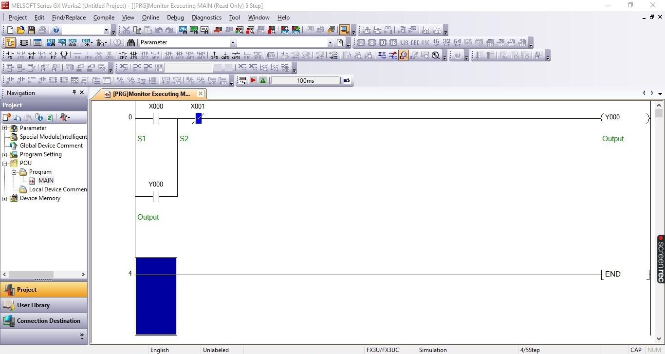 MELSEC PLC Ladder Logic