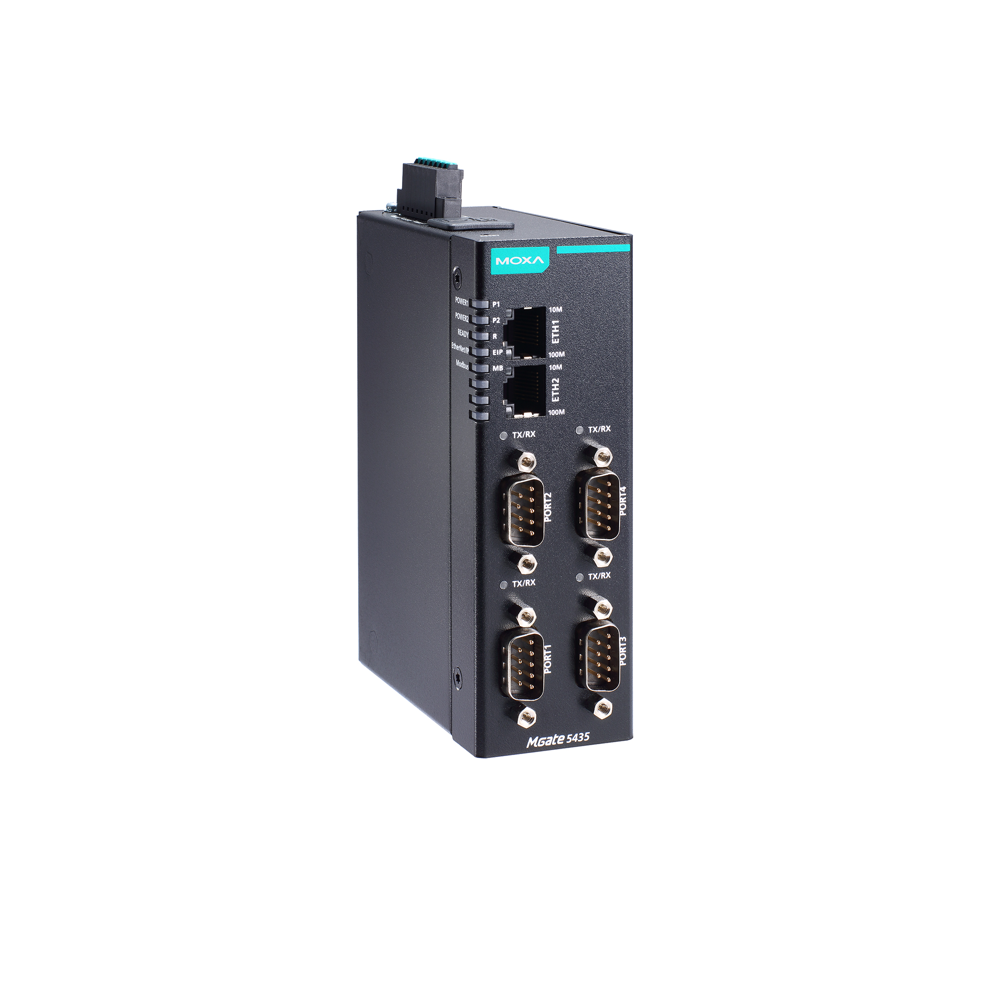 Moxa's MGate 5435 Gateway with four ports