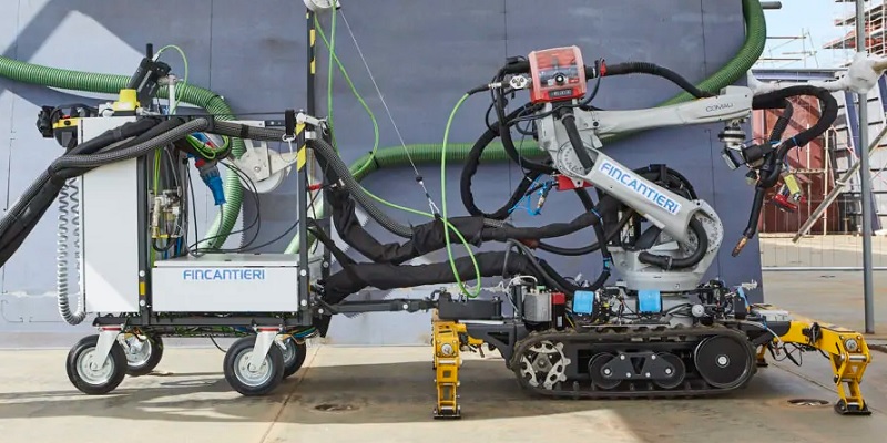 Shipbuilding robot application