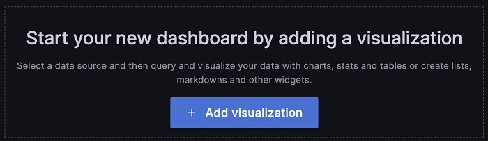 Beginning the data dashboard configuration