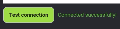 Icon showing successful test