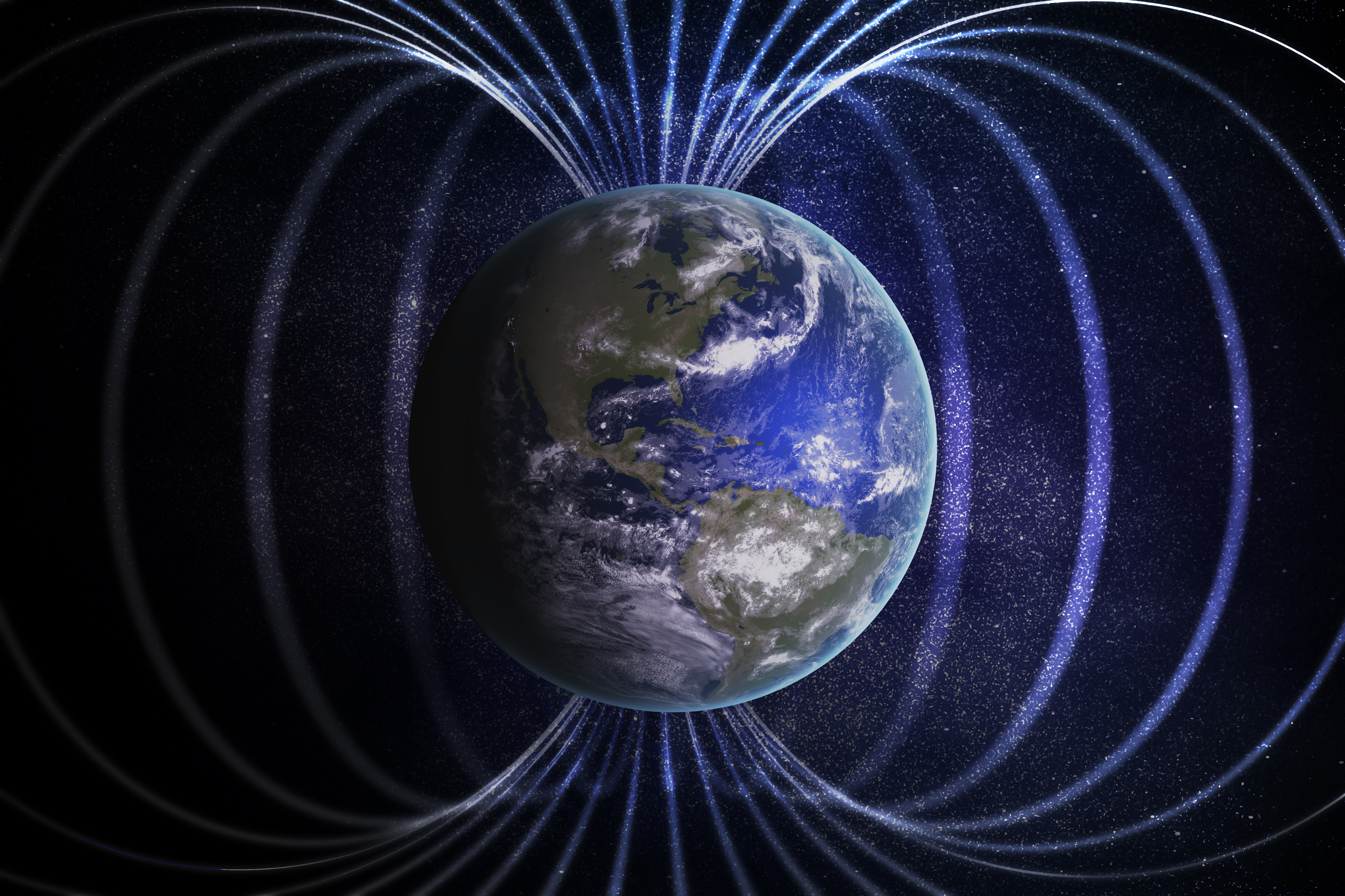 Planet Earth is a giant magnet with a north and south pole