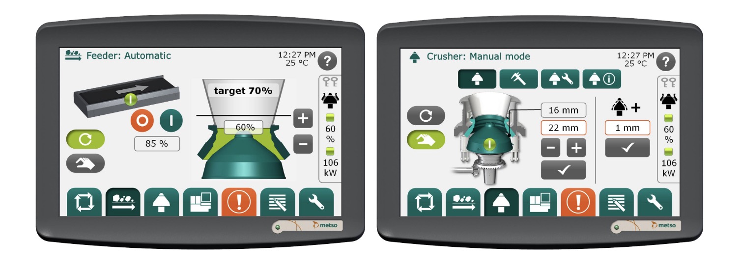 Metso IC crusher automation interface