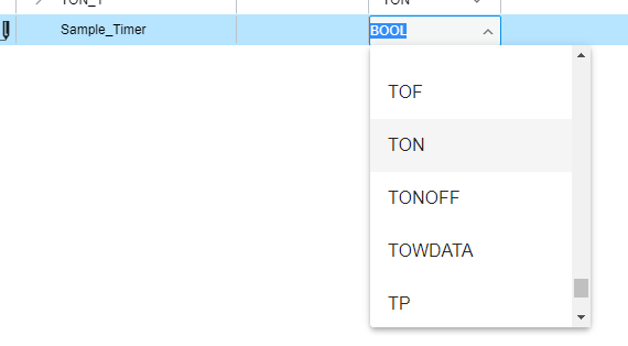 New TON variable