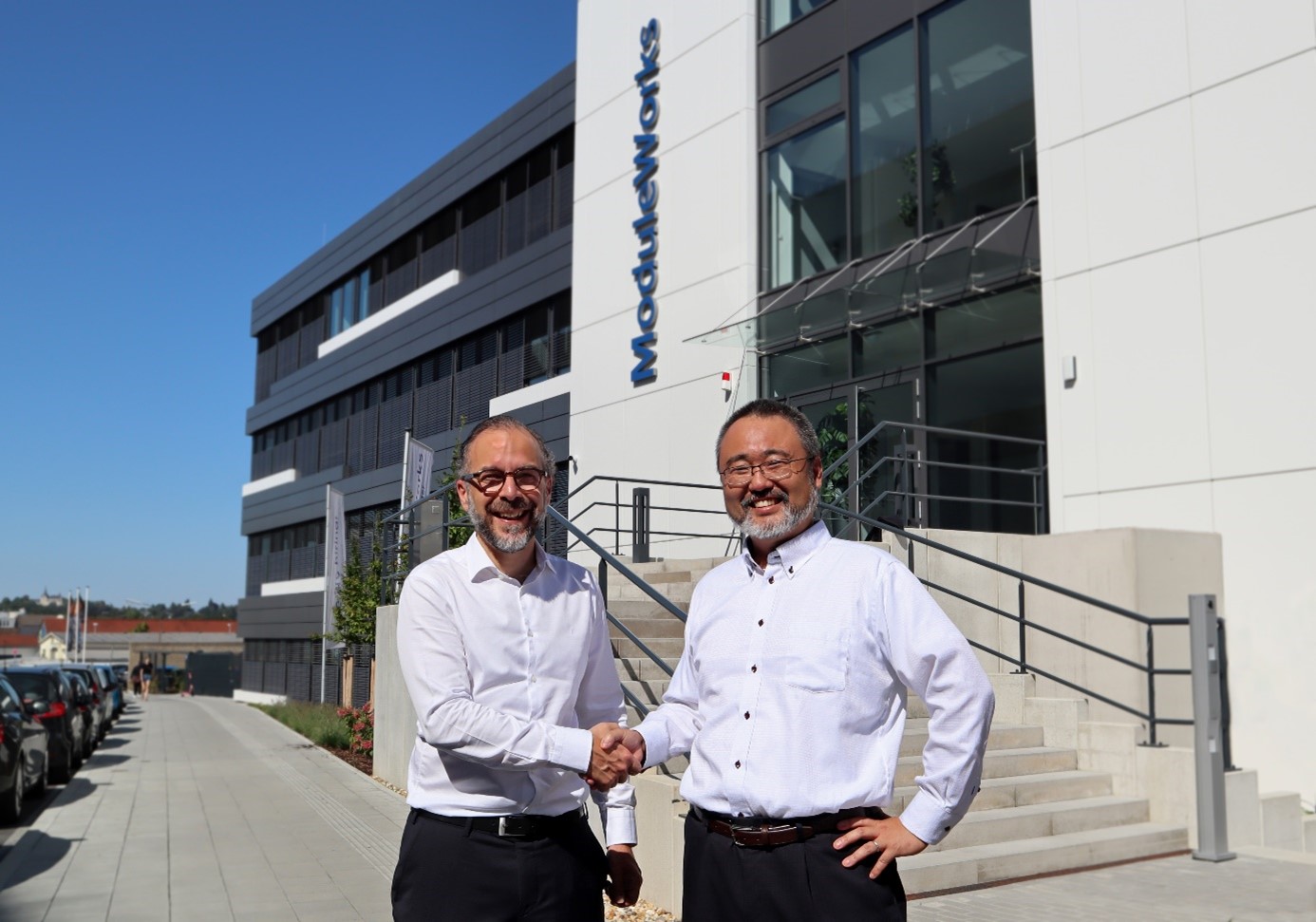 Mitsubishi Electric ModuleWorks partnership agreement at ModuleWorks head office