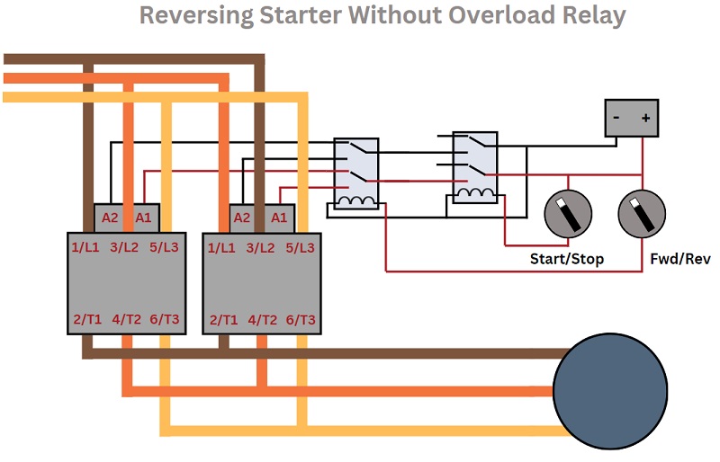 Reversing starter wiring diagram