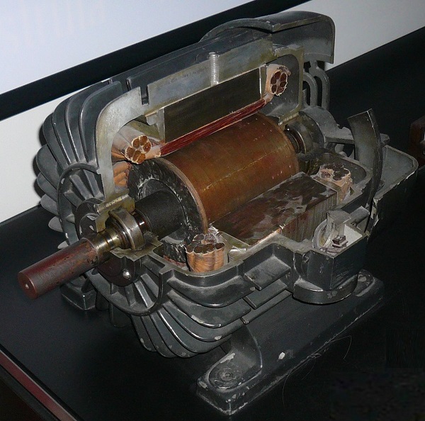 Motor cutaway view