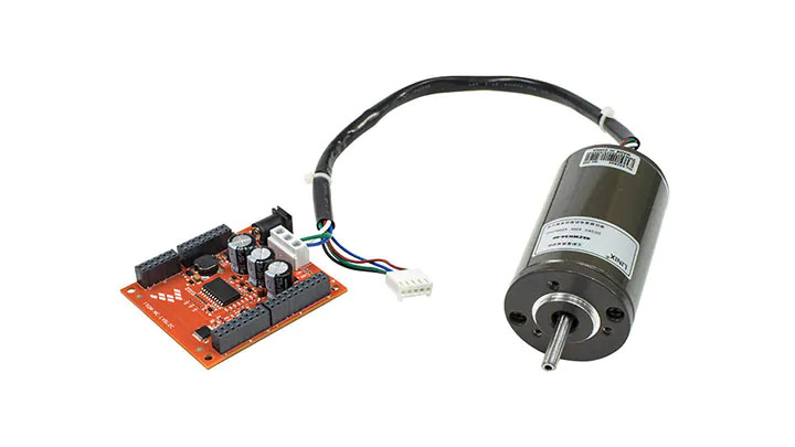 MCU card, motor driver card, and motor make up FRDM platform