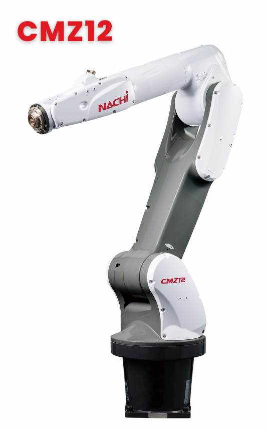 Nachi-Fujikoshi’s new CMZ series robot, the CMZ12, features a 12 kg maximum payload and a 1214 mm maximum reach