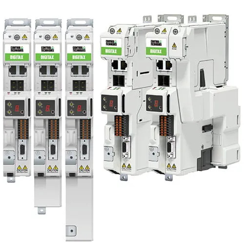 Control Techniques, now part of Nidec, manufactures control systems and motor drives, like the Digitax HD servo drives pictured above