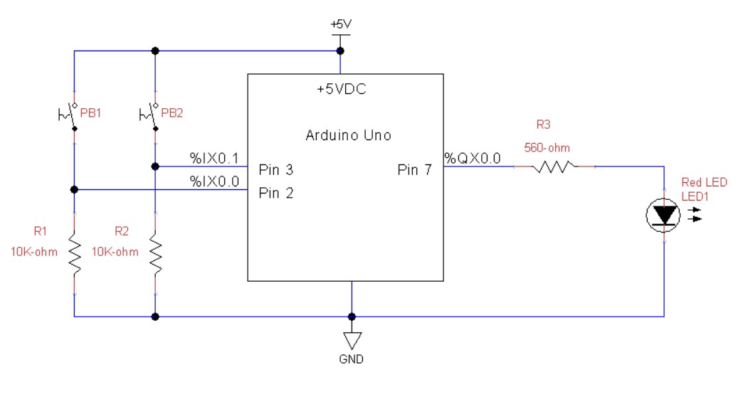 prototype of Arduino Uno PLC wiring diagram