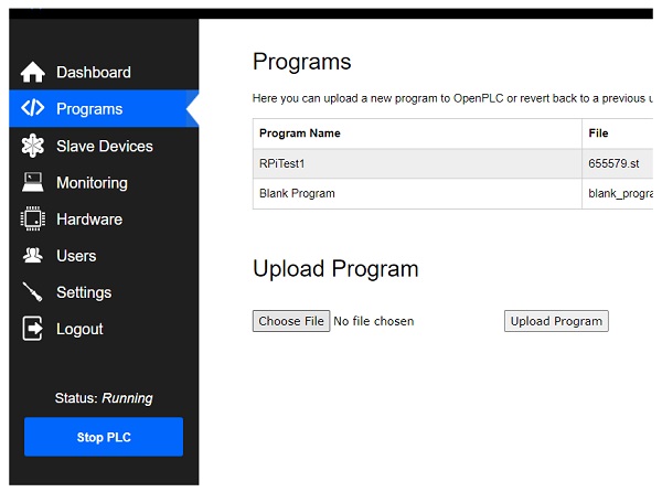 Uploading the .st file to the Raspberry Pi