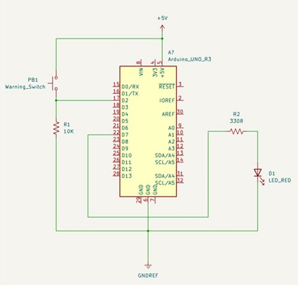 Arduino project schematic