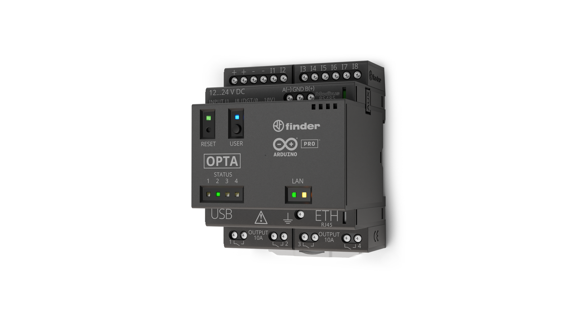 Arduino microcontroller with Arduino IDE software: the Opta