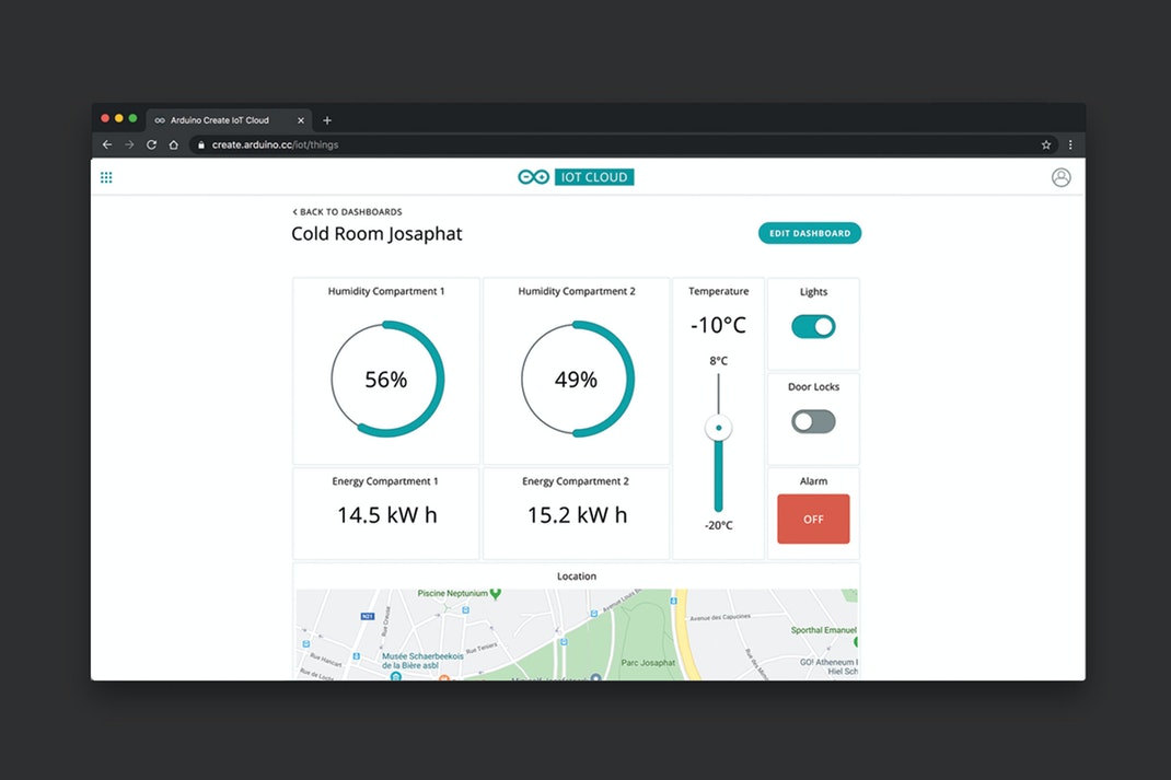 Arduino IoT ready micro PLC software dashboard
