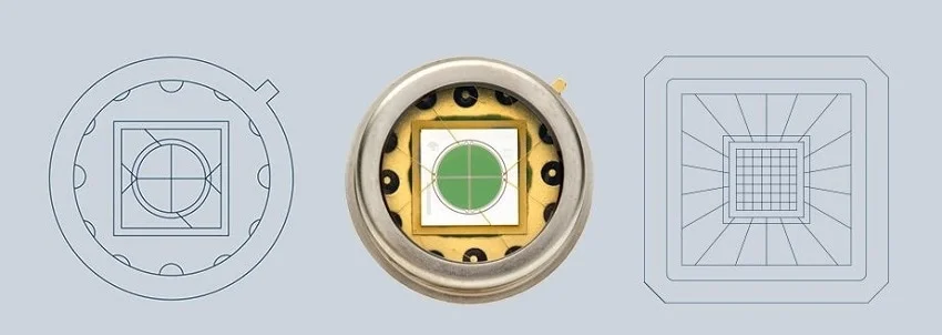 four-quadrant sensor photodiode