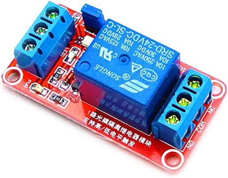 24 volt relay board used to interface with an Arduino