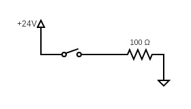 Schematic of a relay output module
